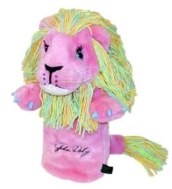 Pink John Daly Novelty Golf Driver HeadCover - Lion